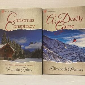 2 Annie's Mysteries Series HEARTS IN PERIL HardCover DJ Fiction Book 2023